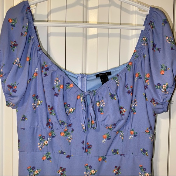 Forever 21 Floral Puff Sleeve Dress - Picture 8 of 14